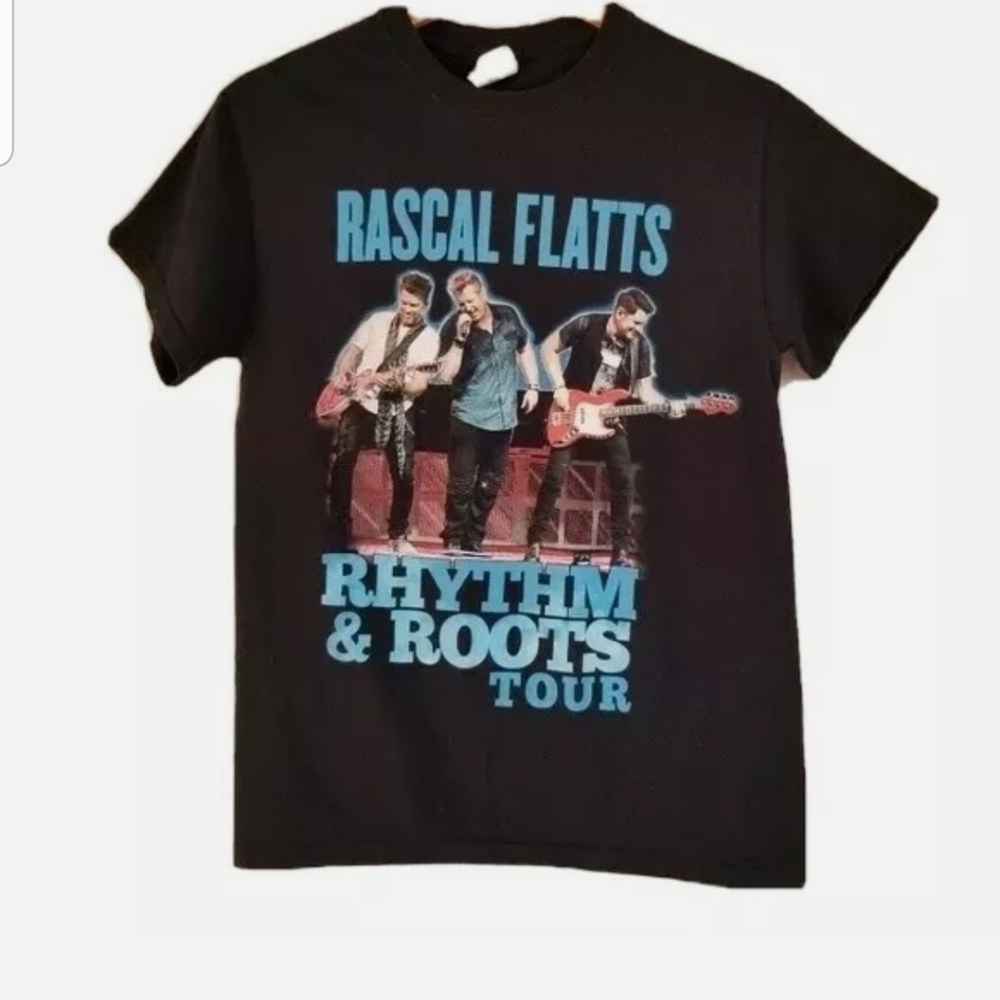 Rascal Flatts Rhythm Roots Tour Band T Shirt